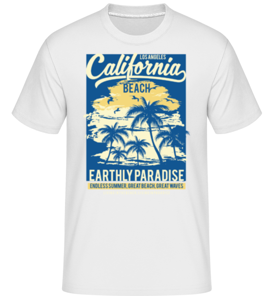 California Beach -  Shirtinator Men's T-Shirt - White - Front