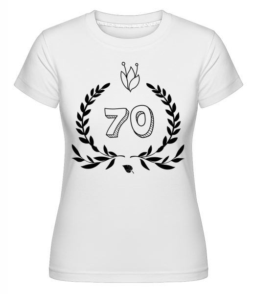 70's Birthday -  Shirtinator Women's T-Shirt - White - Vorn