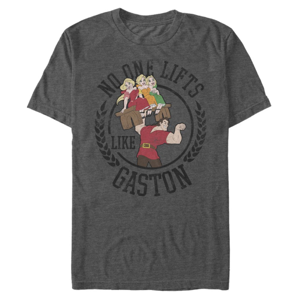 Disney - Beauty & the Beast - Gaston Lift - Men's T-Shirt - Heather anthracite - Front