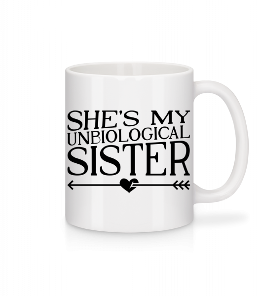 Unbiological Sister - Mug - White - Vorn