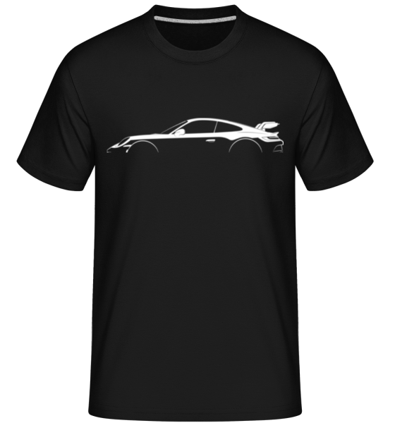 'Porsche 911 GT3 (992)' Silhouette -  Shirtinator Men's T-Shirt - Black - Front