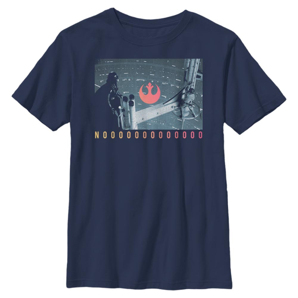 Star Wars - Luke & Vader No Dad - Father's Day - Kids T-Shirt - Navy - Front