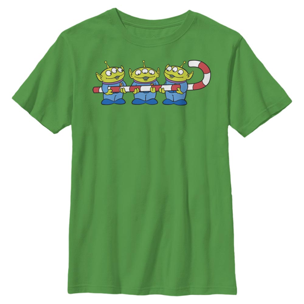 Disney - Toy Story - Aliens Cane Do Attitude - Kids T-Shirt - Kelly green - Front