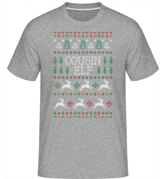 Cousin Elf -  Shirtinator Men's T-Shirt - Heather grey - Front