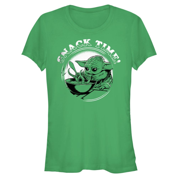 Star Wars - The Mandalorian - Grogu Snack Time - Women's T-Shirt - Kelly green - Front