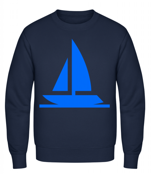 Sailboat - Classic Set-In Sweatshirt - Navy - Vorn