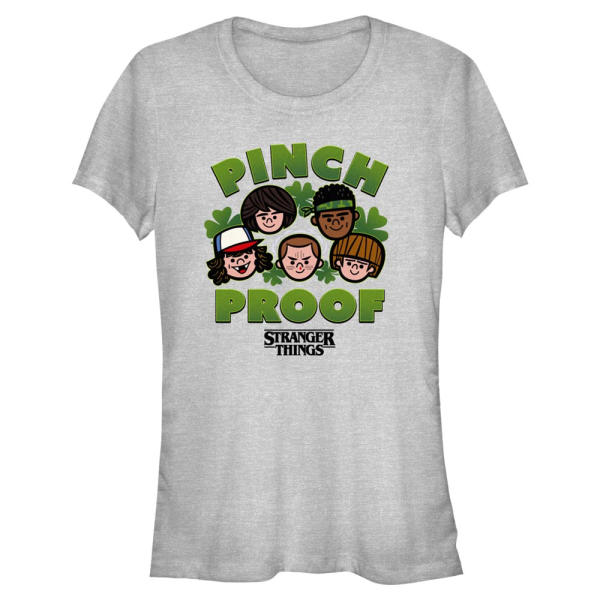 Netflix - Stranger Things - Skupina Pinch Proof - St. Patrick's Day - Women's T-Shirt - Heather grey - Front