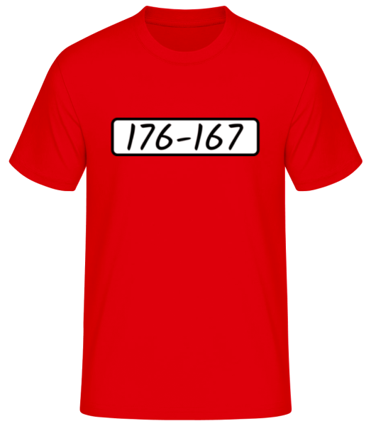 Beagle Boys 176-167 - Men's Basic T-Shirt - Red - Front
