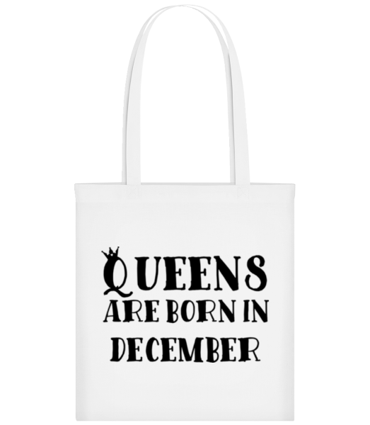Queens Are Born In December - Tote Bag - White - Front