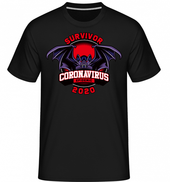 Survivor Corona Virus -  Shirtinator Men's T-Shirt - Black - Vorn