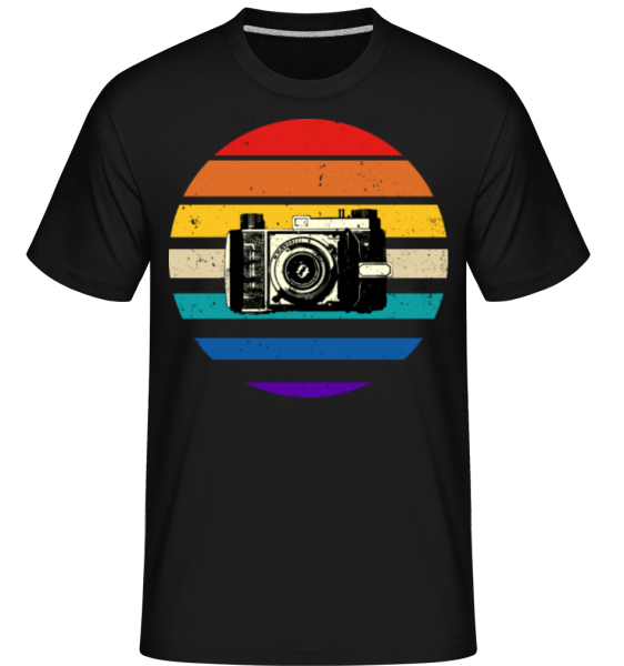 Retro Camera -  Shirtinator Men's T-Shirt - Black - Front