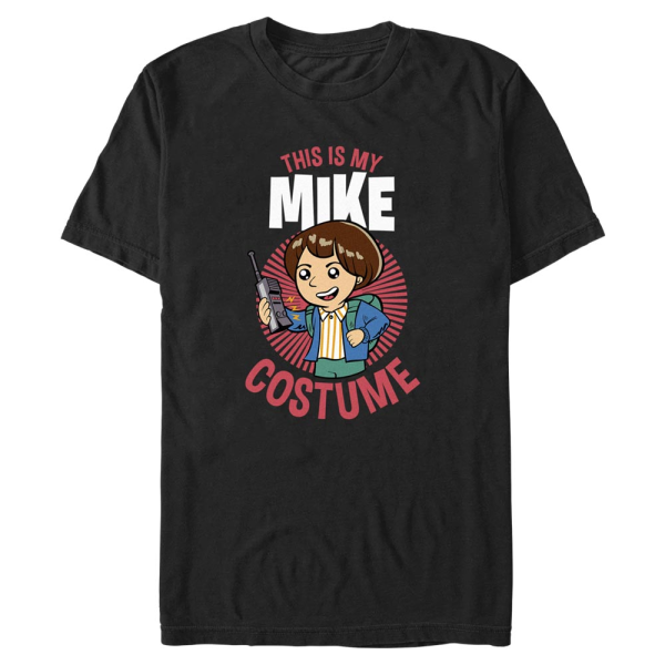 Netflix - Stranger Things - Mike Costume - Halloween - Men's T-Shirt - Black - Front