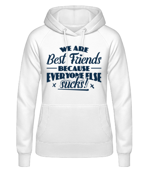 We Are Best Friends - Women's Hoodie - White - Front