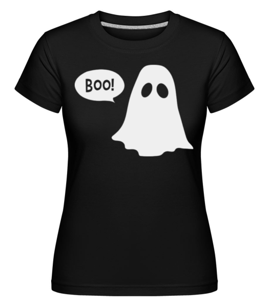 Boo -  Shirtinator Women's T-Shirt - Black - Front