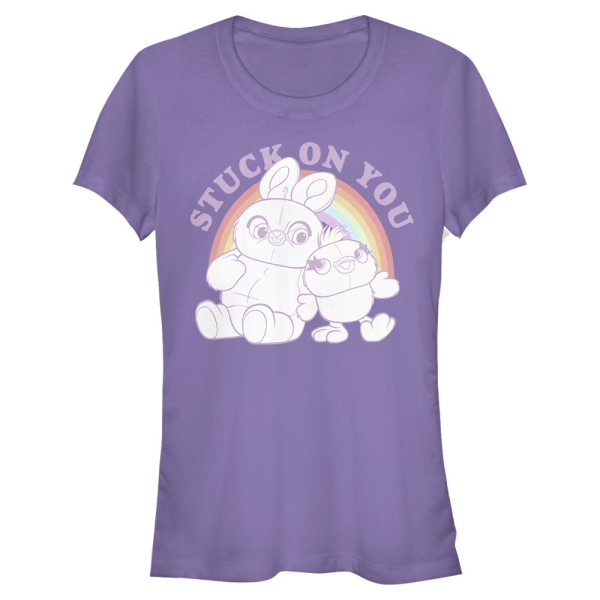 Disney - Toy Story - Ducky & Bunny Rainbow Pals - Easter - Women's T-Shirt - Purple - Front