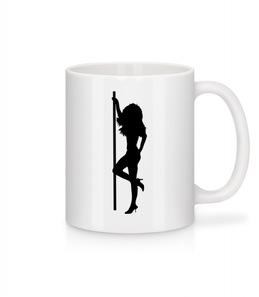 Stripper Girl Pole - Mug - White - Vorn