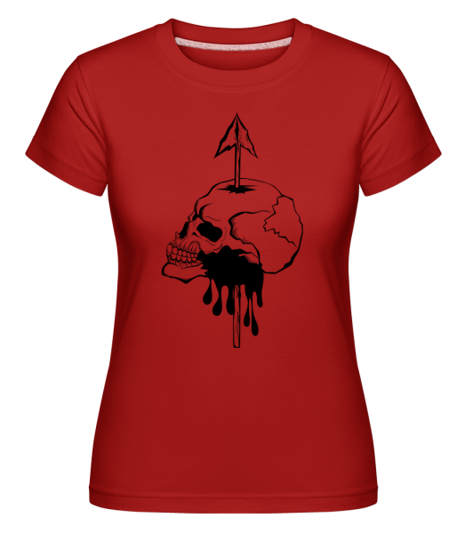 Death By Spear -  Shirtinator Women's T-Shirt - Red - Vorn