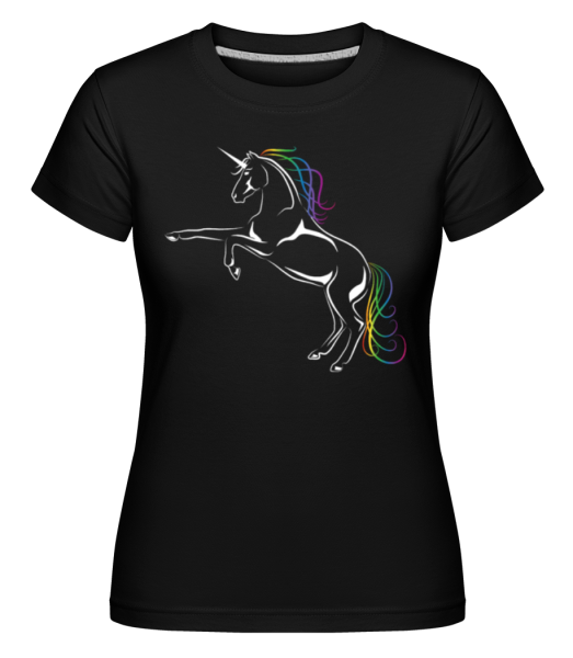 Unicorn -  Shirtinator Women's T-Shirt - Black - Front