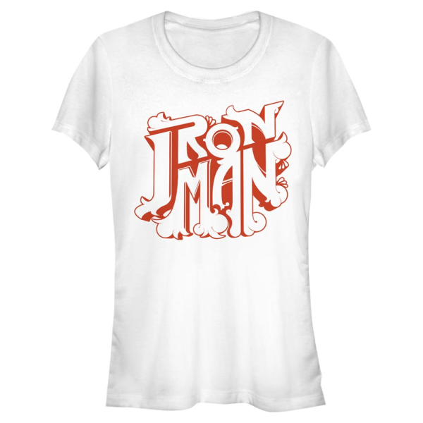 Marvel - Avengers - Iron Man Decor IronMan Logo - Women's T-Shirt - White - Front