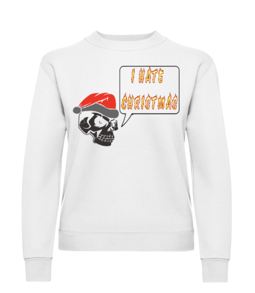 I Hate Christmas - Women's Sweatshirt - White - Front