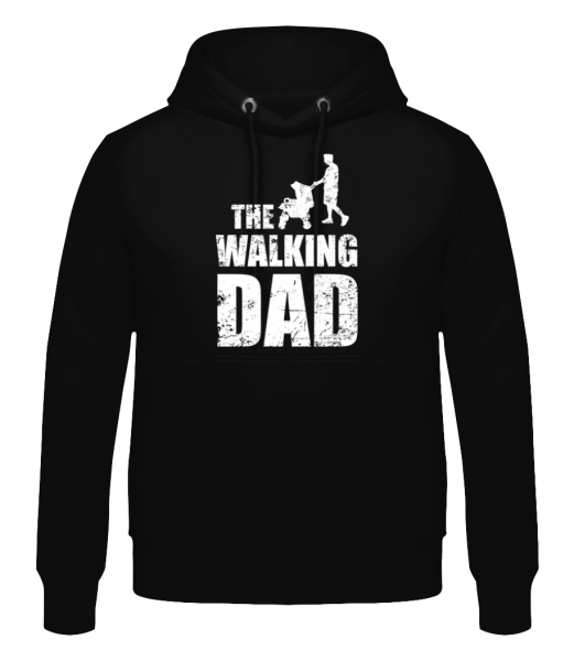 The Walking Dad - Men's Hoodie - Black - Front