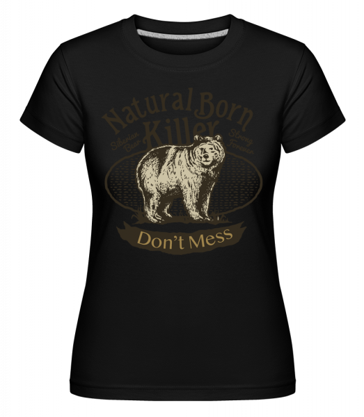 Siberian Bear -  Shirtinator Women's T-Shirt - Black - Vorn