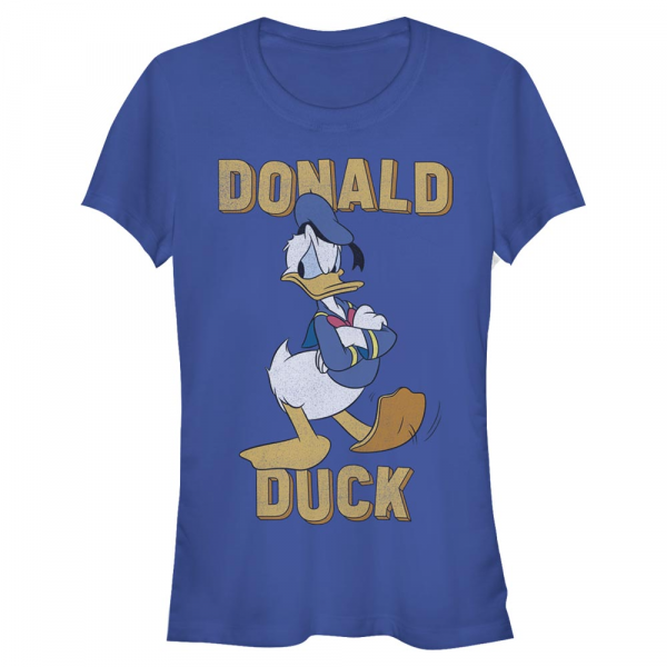 Disney - Mickey Mouse - Donald Duck - Women's T-Shirt - Royal blue - Front