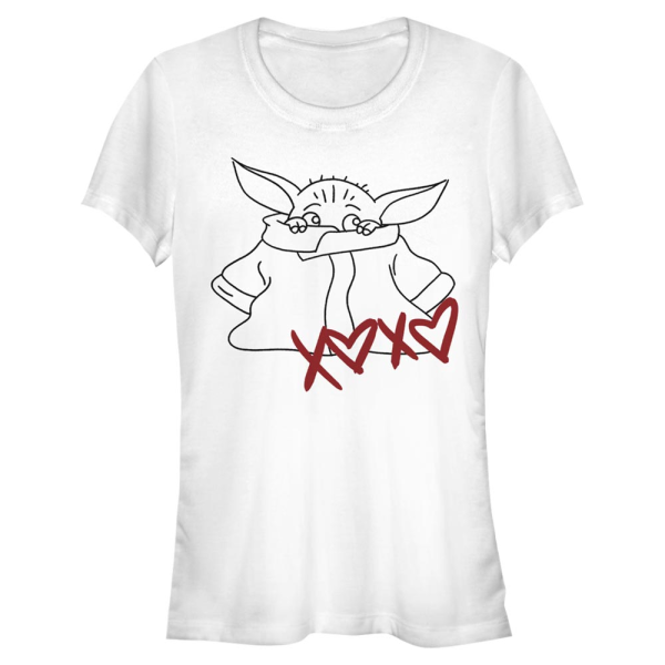 Star Wars - The Mandalorian - The Child Xoxo - Valentine's Day - Women's T-Shirt - White - Front