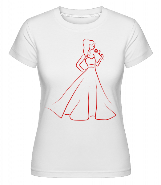 Bride Icon Red -  Shirtinator Women's T-Shirt - White - Vorn