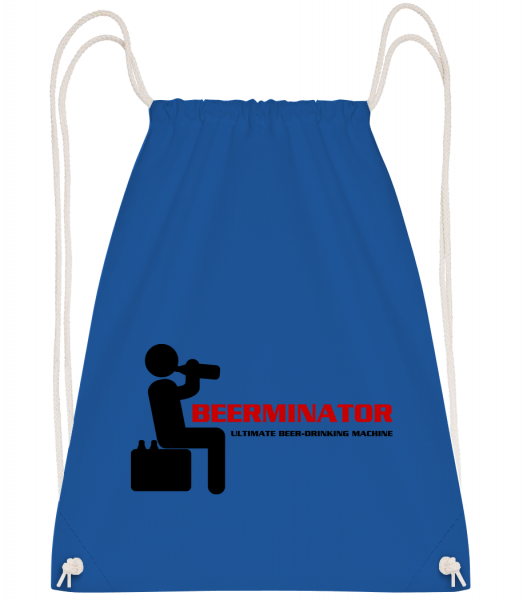 Beerminator - Drawstring Backpack - Royal blue - Vorn