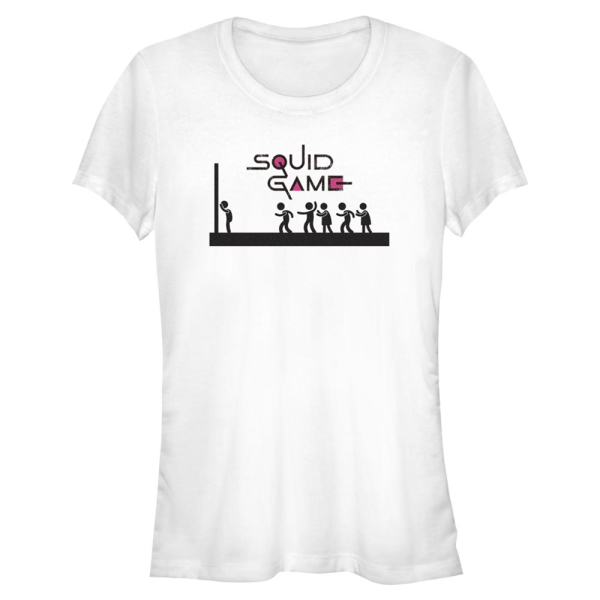 Netflix - Squid Game - Text Icon 5 - Women's T-Shirt - White - Front