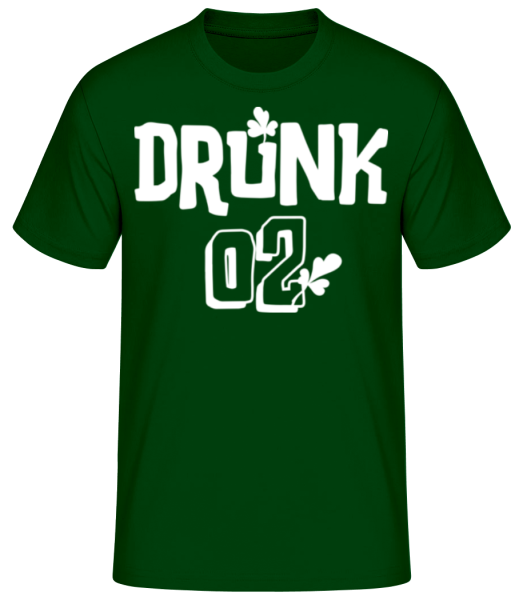Drunk 02 - Men's Basic T-Shirt - Bottle green - Front