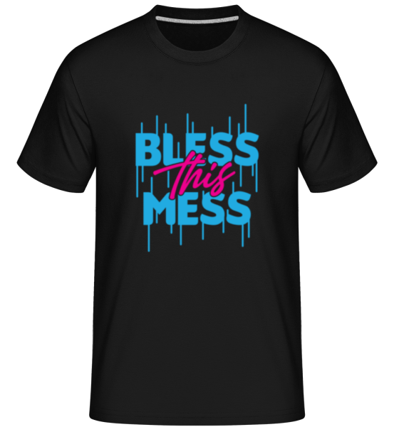 Bless This Mess -  Shirtinator Men's T-Shirt - Black - Front