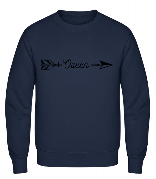Queen Arrow - Classic Set-In Sweatshirt - Navy - Vorn