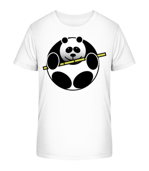 Panda Comic - Kid's Bio T-Shirt Stanley Stella - White - Front
