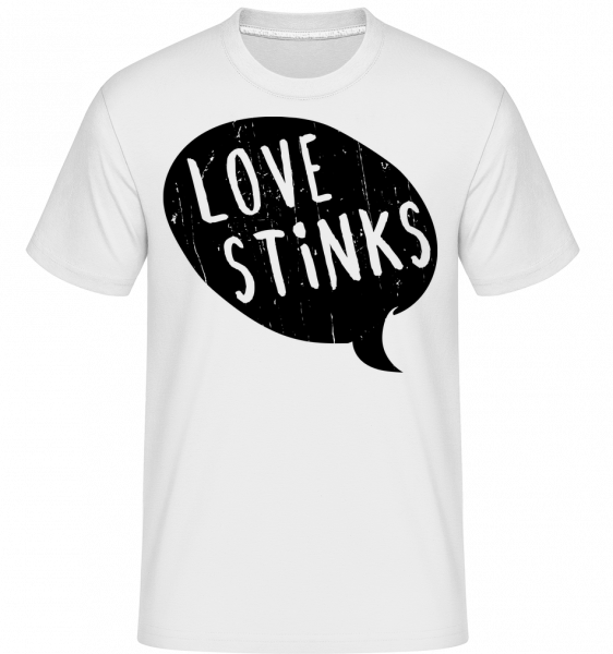 Love Stinks Bubble -  Shirtinator Men's T-Shirt - White - Vorn