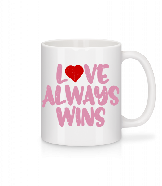 Love Always Wins - Mug - White - Vorn