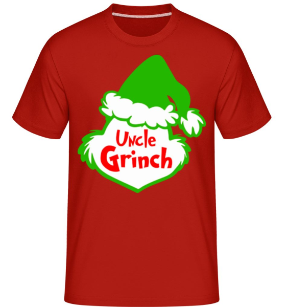 Uncle Grinch -  Shirtinator Men's T-Shirt - Red - Front