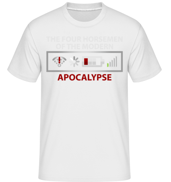 Modern Apocalypse -  Shirtinator Men's T-Shirt - White - Front