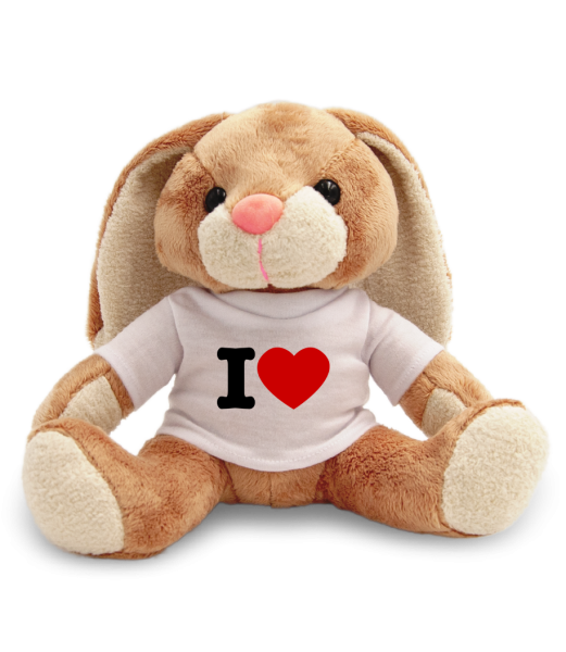 I Love Hearth - Bunny - White - Front