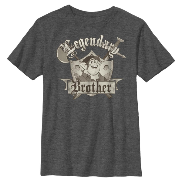 Pixar - Onward - Barley Legendary Big Brother - Kids T-Shirt - Heather anthracite - Front