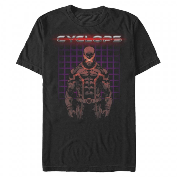 Marvel - X-Men - Cyclops Retro Clops - Men's T-Shirt - Black - Front