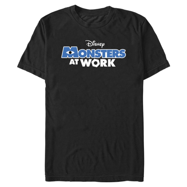 Pixar - Monsters - Logo Monsters Work - Men's T-Shirt - Black - Front