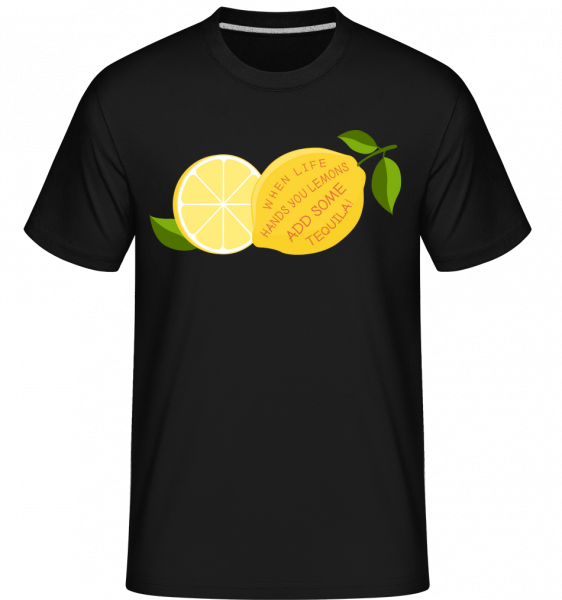 Lemon and Tequila -  Shirtinator Men's T-Shirt - Black - Vorn
