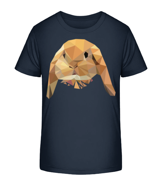 Polygon Rabbit - Kid's Bio T-Shirt Stanley Stella - Navy - Front