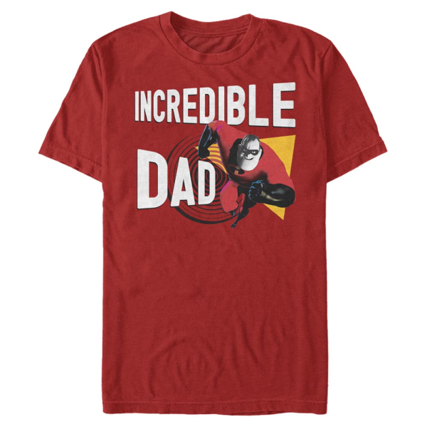 Pixar - Incredibles - Mr. Incredible Incredi Dad - Father's Day - Men's T-Shirt - Red - Front