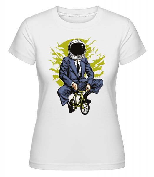 Bike To The Moon -  Shirtinator Women's T-Shirt - White - Vorn