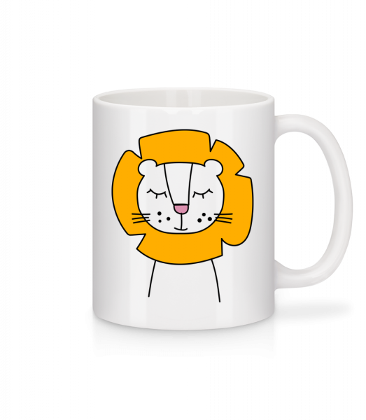 Cute Lion - Mug - White - Vorn