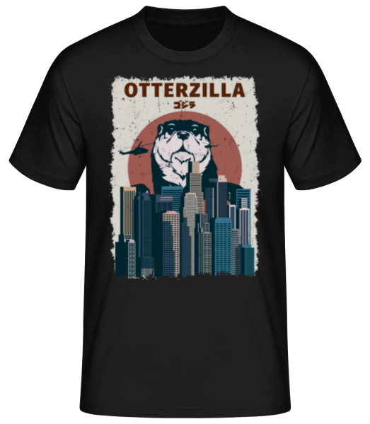 Otterzilla - Men's Basic T-Shirt - Black - Front