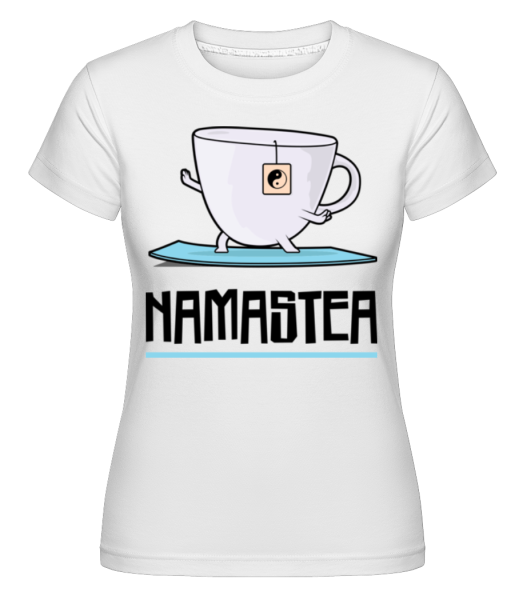 Namastea -  Shirtinator Women's T-Shirt - White - Front